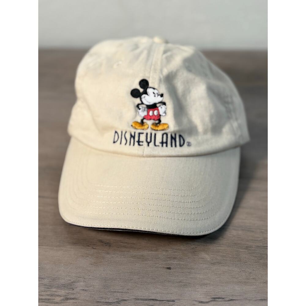 Disneyland Beige Mickey Mouse Embroidered Baseball Cap